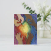 Diversity Liebe für benutzerdefinierte Postkarten (Stehend Vorderseite)