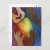 Diversity Liebe für benutzerdefinierte Postkarten (Vorne/Hinten)