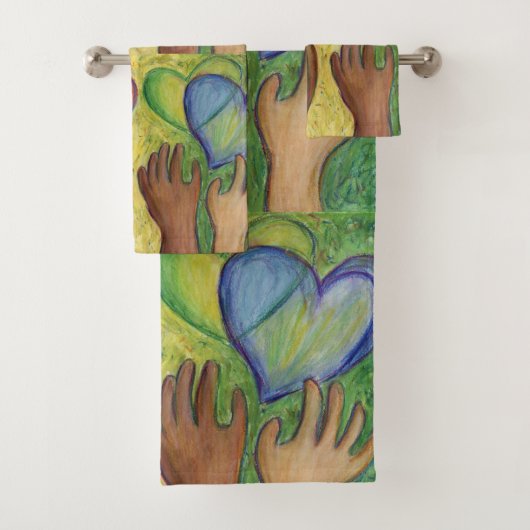 Diversity Liebe Kunst, Dichtung und Musik Badhandtuch Set (Insitu)