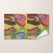 Diversity Liebe Kunst, Dichtung und Musik Badhandtuch Set (Handtuch)