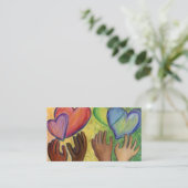 Diversity Liebe Kunst, Dichtung und Musik Visitenkarte (Stehend Vorderseite)