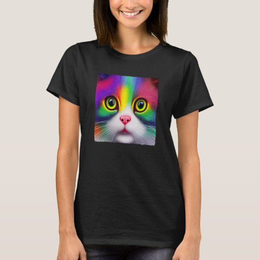 Diversity Love Happiness Peace Creative Cute Rainb T-Shirt (Vorderseite)