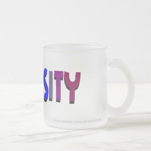 Diversity-mattierte Tasse (Mittelart) 11 Unze (Rechts)