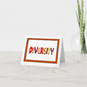 Diversity-Note-Karte Karte