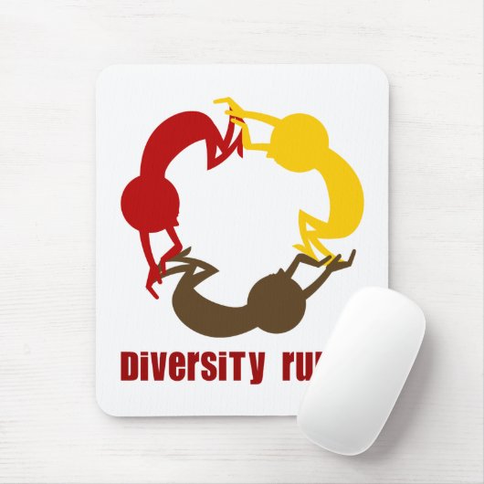 Diversity ordnet Mousepad an (Mit Mouse)