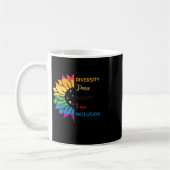 Diversity Peace Equity Liebe Inclusion - Rainbow S Kaffeetasse (Links)