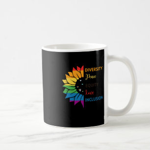 Diversity Peace Equity Liebe Inclusion - Rainbow S Kaffeetasse