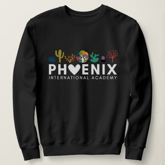 Diversity PIA - Weißer Text Sweatshirt (Design vorne)