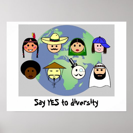 "Diversity"-Plakat Poster (Vorne)