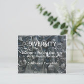 Diversity Postkarte (Stehend Vorderseite)
