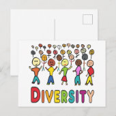 Diversity Postkarte (Vorne/Hinten)