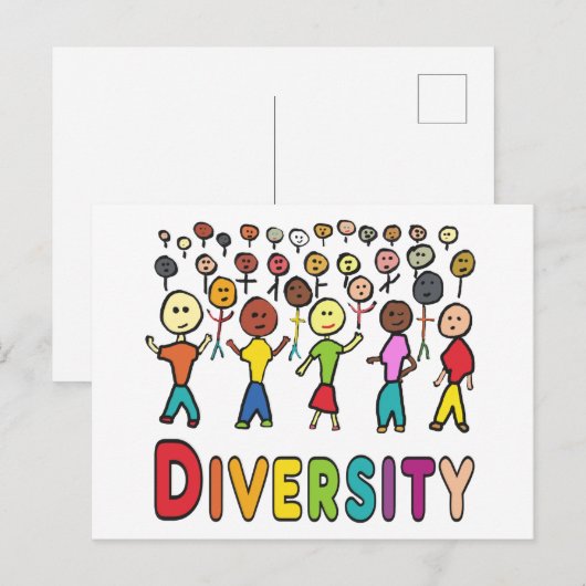 Diversity Postkarte (Vorne/Hinten)