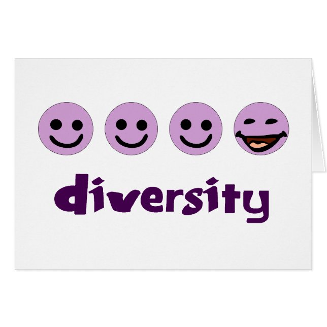 Diversity Purps Card (Vorderseite (Horizontal))