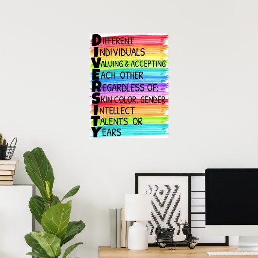 Diversity Rainbow Classroom Poster (Heimbüro)