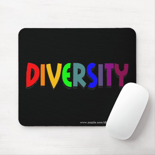 Diversity (Regenbogen) Mousepad (horizontale Art) (Mit Mouse)