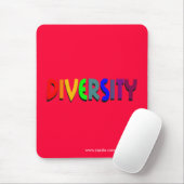 Diversity (Regenbogen) Mousepad (vertikale Art) (Mit Mouse)