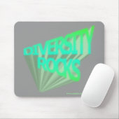 Diversity Rocks (EisNeon) Mousepad (Mit Mouse)
