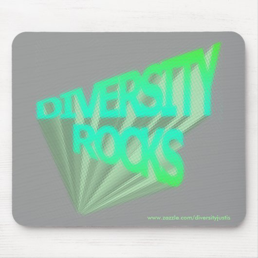 Diversity Rocks (EisNeon) Mousepad (Vorne)
