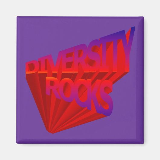 Diversity Rocks Magnet (Vorne)
