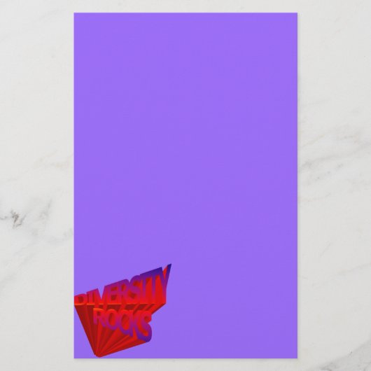 Diversity Rocks Stationery Briefpapier (Vorderseite)