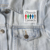 Diversity schließt quadratischen Knopf an Button (Beispiel)