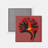 Diversity Swirling Star Magnet (Vorderseite/Rückseite)
