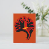 Diversity Swirling Star Postkarte (Stehend Vorderseite)