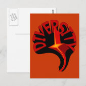 Diversity Swirling Star Postkarte (Vorne/Hinten)