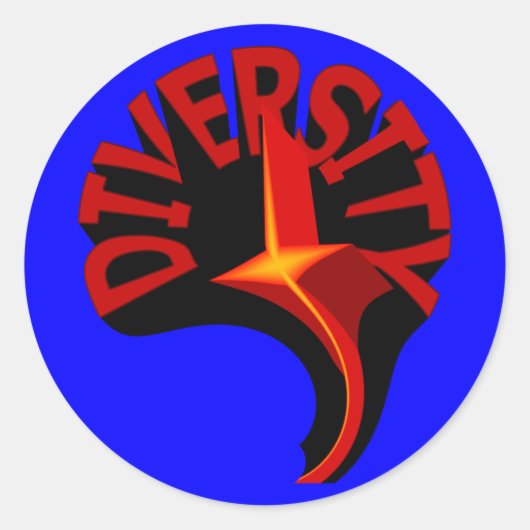 Diversity Swirling Star Stickers (Vorderseite)