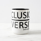 Diversity-u. Einbeziehungs-Tasse Zweifarbige Tasse (Mittel)