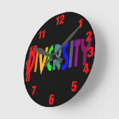 Diversity-Uhr Runde Wanduhr (Winkel)