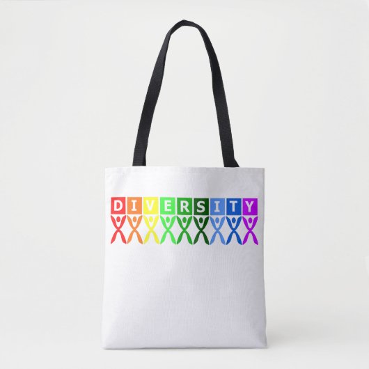 Diversity vereinigtes buntes Symbol Tasche (Vorderseite)