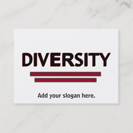 Diversity-Visitenkarte Visitenkarte (Vorderseite)