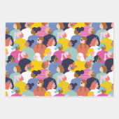 Diversity von Frauen - Frauen unterschiedlicher et Geschenkpapier Set (Vorderseite)