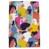 Diversity von Frauen - Frauen unterschiedlicher et Mittlere Geschenktüte (Vorderseite)