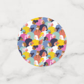 Diversity von Frauen - Frauen verschiedener Rassen Konfetti (Klein Vorderseite)