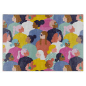 Diversity von Frauen - Frauen verschiedener Rassen Schneidebrett (Vorderseite)