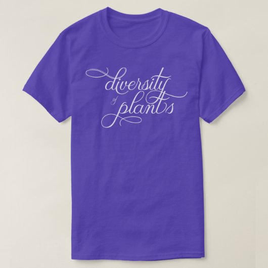 Diversity von Pflanze für dunklere Shirts (Design vorne)