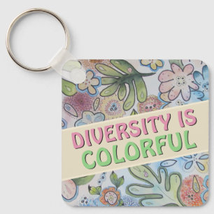 Diversity zählt schlüsselanhänger