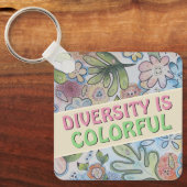 Diversity zählt schlüsselanhänger (Vorderseite)