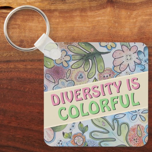 Diversity zählt schlüsselanhänger (Vorderseite)