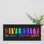 Diversityeinladung, fertigen besonders an einladung (Stehend Vorderseite)