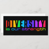 Diversityeinladung, fertigen besonders an einladung (Vorne/Hinten)