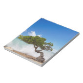 Divi Divi Tree, Eagle Beach, Aruba, Karibik Notizblock (Rotiert)