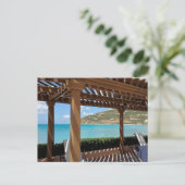 Divi Little Bay SXM Poolpergola Postkarte (Stehend Vorderseite)