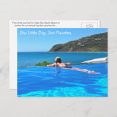 Divi Little Bay Überlaufpool, Sint Maarten - SXM Postkarte (Vorne/Hinten)
