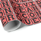 Divide and Conquer, Marauder Slogan Geschenkpapier (Rolleneckpunkt)