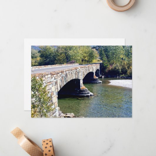 Divide Creek Bridge Mitteilungskarte (Vorderseite/Rückseite Beispiel)