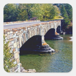 Divide Creek Bridge Quadratischer Aufkleber