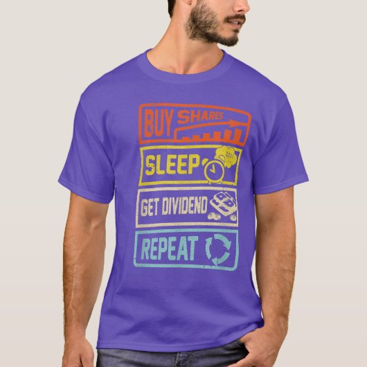 Dividendengeschäft mit sonnigen Aktien T-Shirt (Vorderseite)